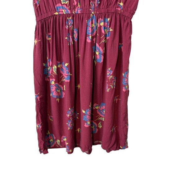 Matilda Jane Women's Pink Floral Rayon Lace Detail Dress Size M - Picture 8 of 12